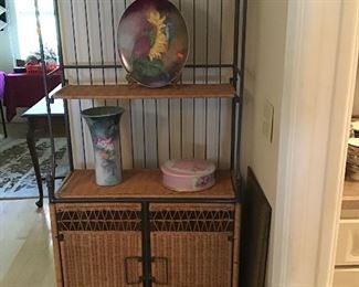 Wicker Bakers Rack