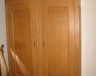 Antique oak wardrobe
