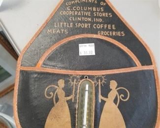 Vintage advertising thermometer