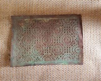 Antique punch tin with original paint