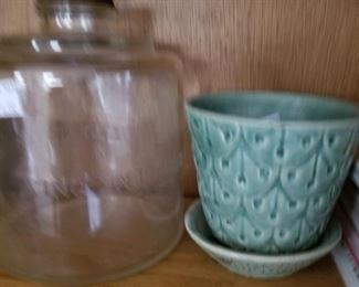 Antique kerosene jar