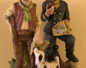 Collection of vintage porcelain figurines