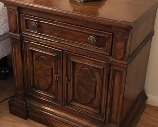 Pair of Drexel mahogany finish nightstands