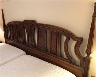 Drexel mahogany finish king headboard