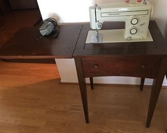 Kenmore Sewing Macine inside Table