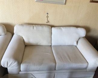 Beige Loveseat