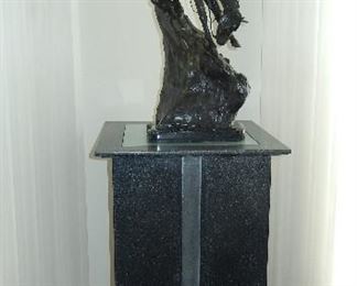 Custom lighted pedestal height 3ft.2in