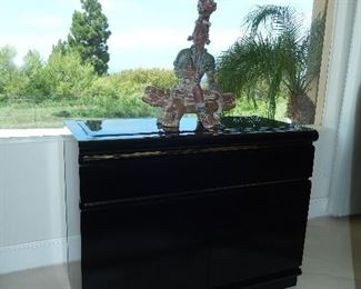 Broyhill Sideboard Black Lacquer height 30in. length 40in. 