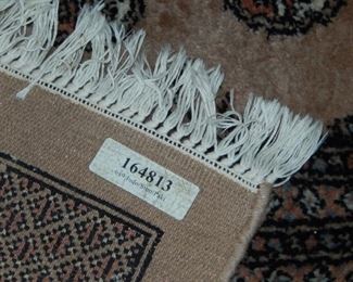 6x9 Indo / sino/ paki carpet with matching smaller carpet.