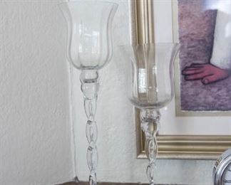 Tall Glass Clear Votive Holders