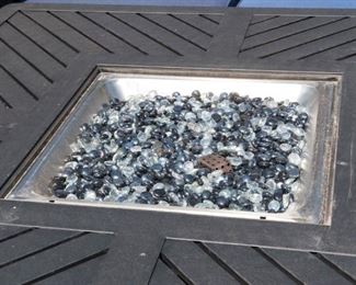 Santorini Square Fire Table Antique Bronze