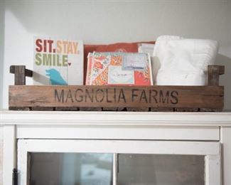 Magnolia Farms Wood Crate