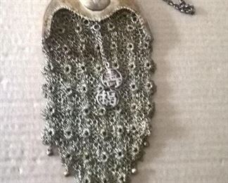 Chinese Export Silver Art Deco Ladies Purse