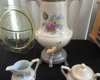 Fraunfelter Coffee Server, Sugar and Creamer