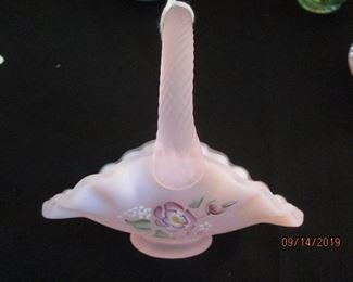 Fenton hand painted and signed glass 