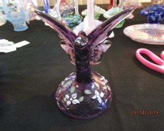 Fenton Butterfly.  Signed and hand painted.