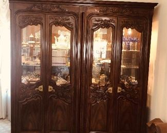 Beautiful John Widdicomb China Cabinet - a Pair ( Lights up and Dims with the Touch of a Finger)