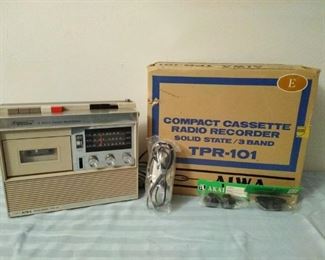 aiwa compact cassette radio recorder