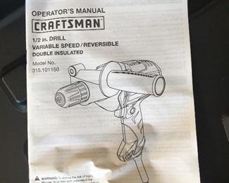 Craftsman 1/2 inch drill