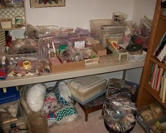 Room full of Crafting Supplies