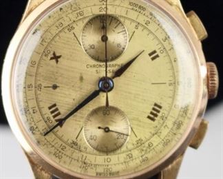 Suisse Chronographe Watch 18K