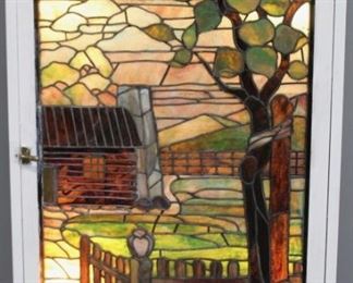 Large Leaded Glass Window