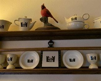 Large Collection of Halls Silhouette China