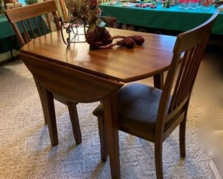 Drop Leaf Table and 4 Chairs