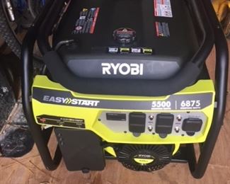 Ryobi Generator.  Purchased two years ago but never used.  