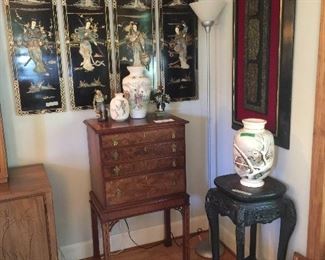 Hickory Chair Co Chinese Chippendale Silver Chest