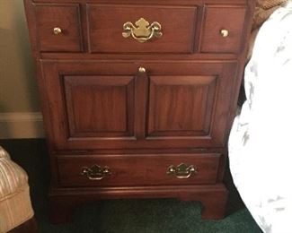 Pair of Vintage Henkel Harris Cherry McKenzie Nightstands
