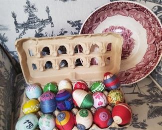 ALL REAL EGGS-HAND BLOWN AND DECORATED!