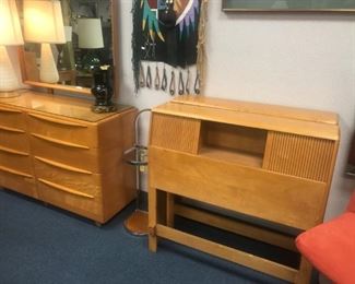 TWO TWIN HEAD BOARDS WITH STORAGE