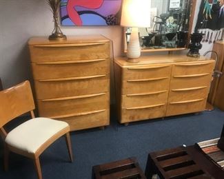 MIDCENTURY HEYWARD WAKEFIELD TWIN BEDROOM SET