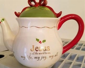 Jesus tea pot