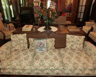 Walnut Cane-back Sofa 1910-1920s