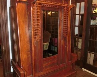 Unusual Cherry Murphy Bed  4'11" W 6'9"H 2'4"D