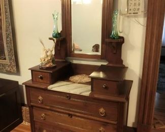 Walnut Eastlake Victorian Dresser , nice piece.