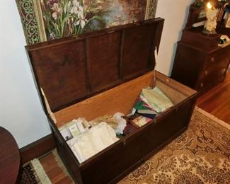 Interior of Blanket Chest