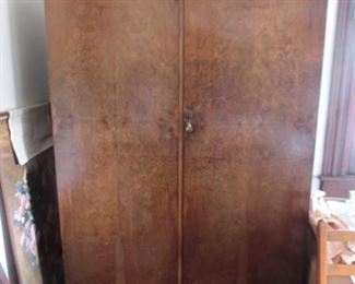 English Double-door Wardrobe 6'4"H 4'W 1'8" D