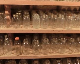 Good selection of Ball and Knox Fruit Jars, Quarts to Gallons.