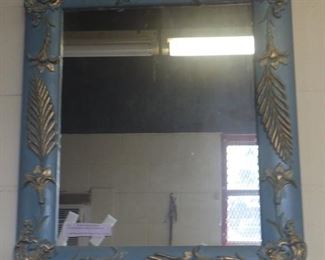 blue frame - wood & gesso