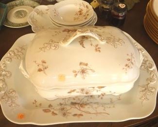 Matching tureen and platter