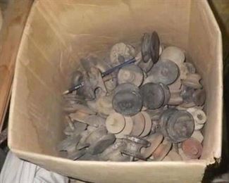 Old wooden knobs