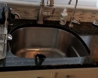 Stainless steel sink & faucet
