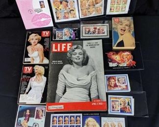 Marilyn Monroe on Life Magazine cover, April 7, 1952, TV Guides plus stamps and more