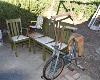100+ year old dining chairs