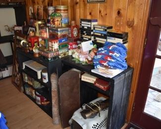 lots of decorative tins!