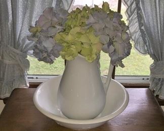 pitcher and bowl