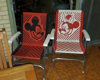 Mickey and Minnie Lawn Chairs 
